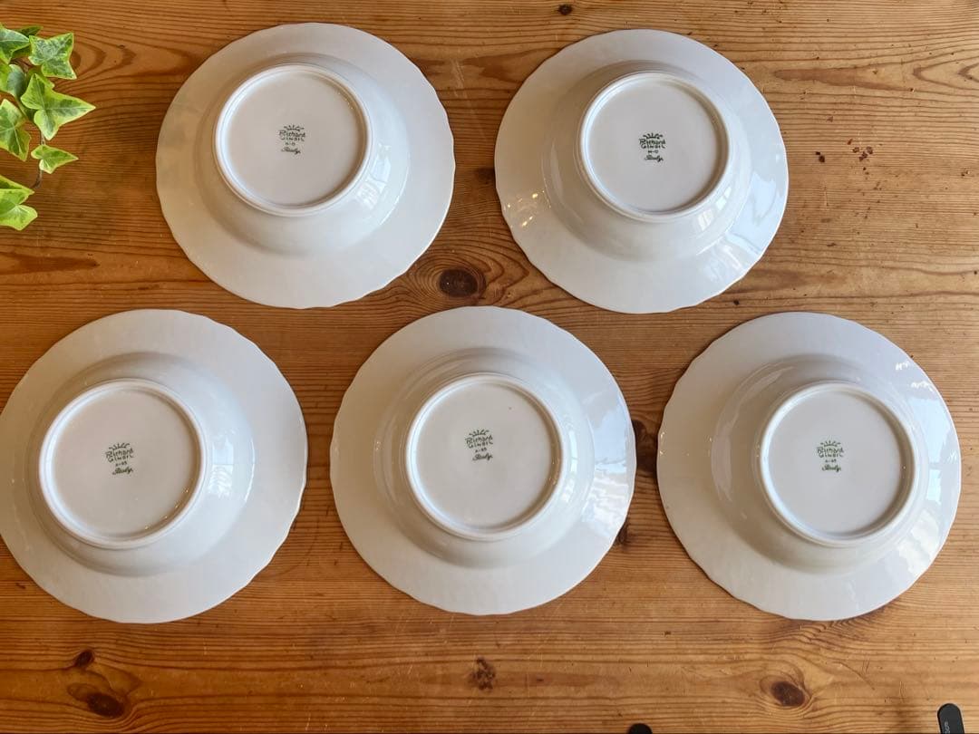 ジノリ　ベッキオホワイト　20スーププレート×5