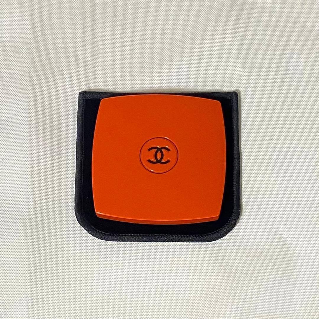 シャネル コンパクト ミラー プルミエール ダム 121 オレンジ 鏡
