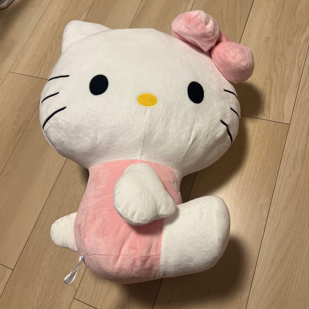 ハローキティ スーパーラージ ぬいぐるみ 平成ピンク（約42cm） - メルカリ
