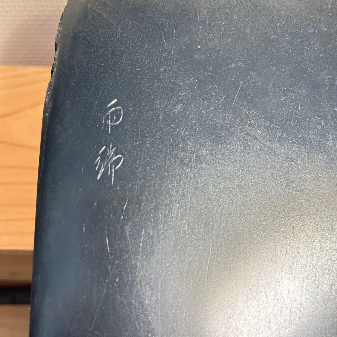 ⭕️雨端硯　文明堂製　鰍沢　甲州銘石　自然硯　1.8Kg 超　四六寸大　石紋綺麗