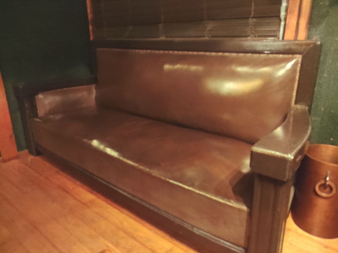 希少　ソファ　帝国銀行　第一銀行本店　渋沢栄一　アンティーク　明治　大正　当時物