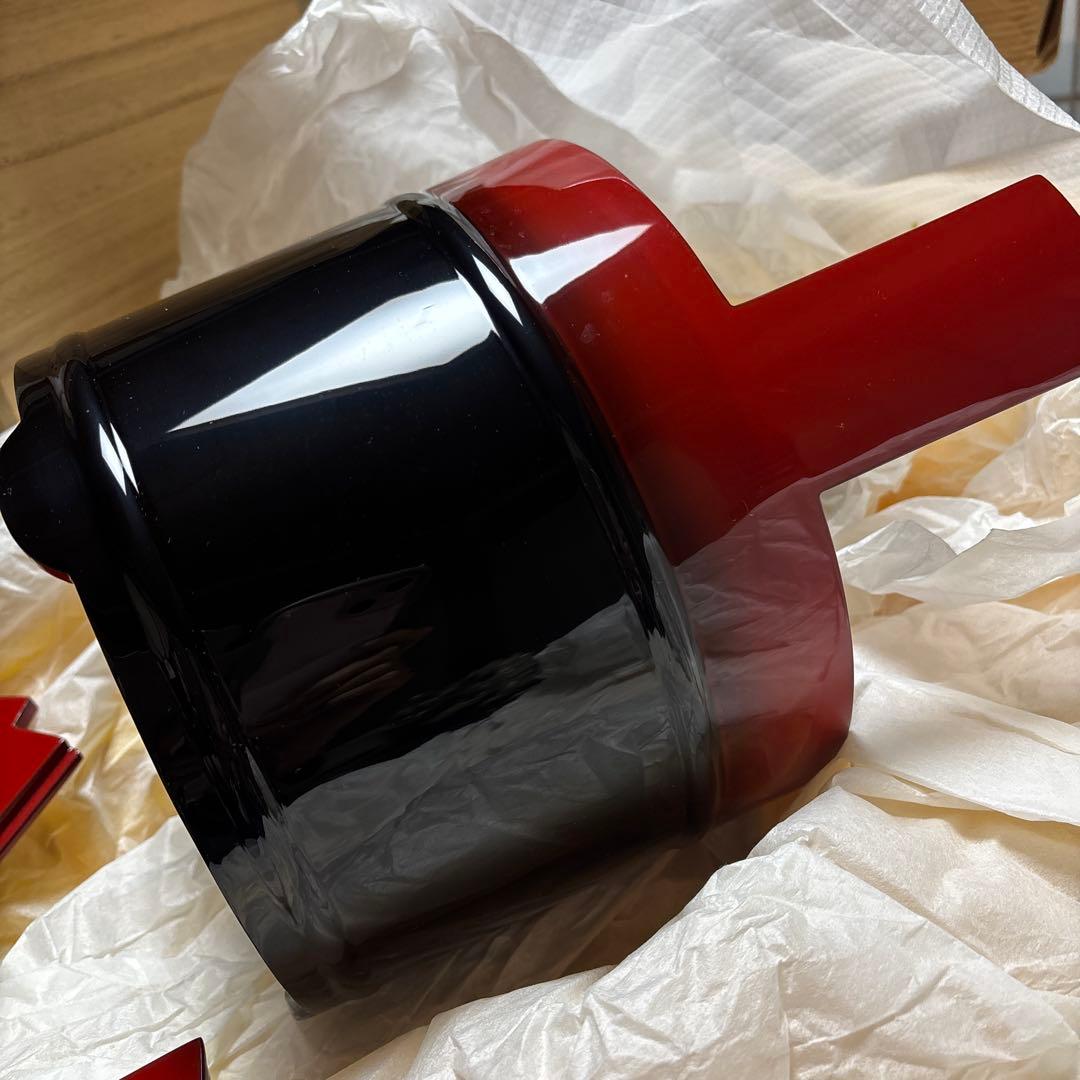 輪島塗り漆器 手桶水指　塗師幸悦