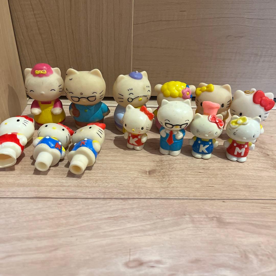 ハローキティ キティちゃんソフビ指人形 昭和レトロ サンリオ