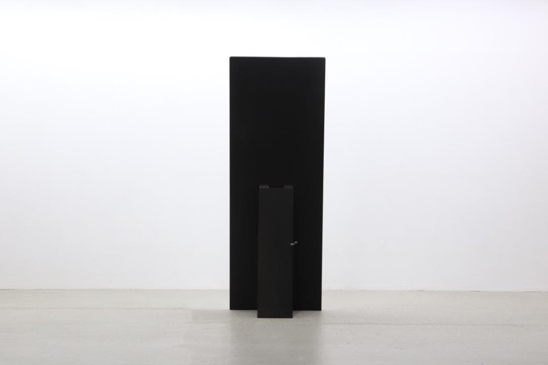 オーク材 ブラック 自立式 ミラー 姿見 全身鏡 モダン アパレル 店舗