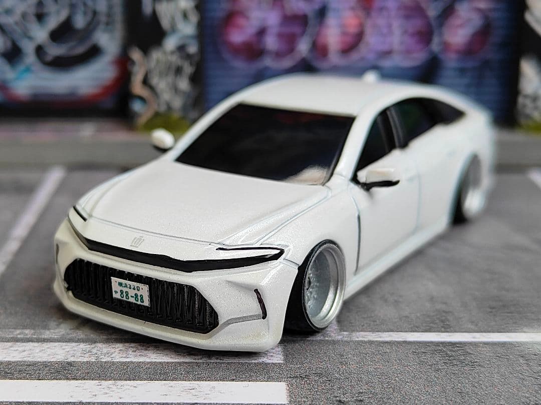 トミカ改造 トヨタ 新型クラウン サイドミラー付き ☆深リム ☆ホット