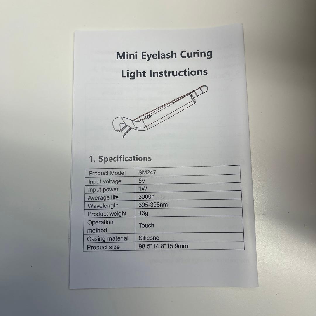 LEDライト　ツイザー型　コードレス　DIANA LEDエクステ　アイラッシュ