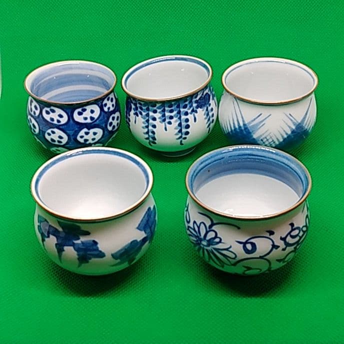 有田焼 源右衛門 お猪口 異なった5つの絵柄のセット5客 - メルカリ