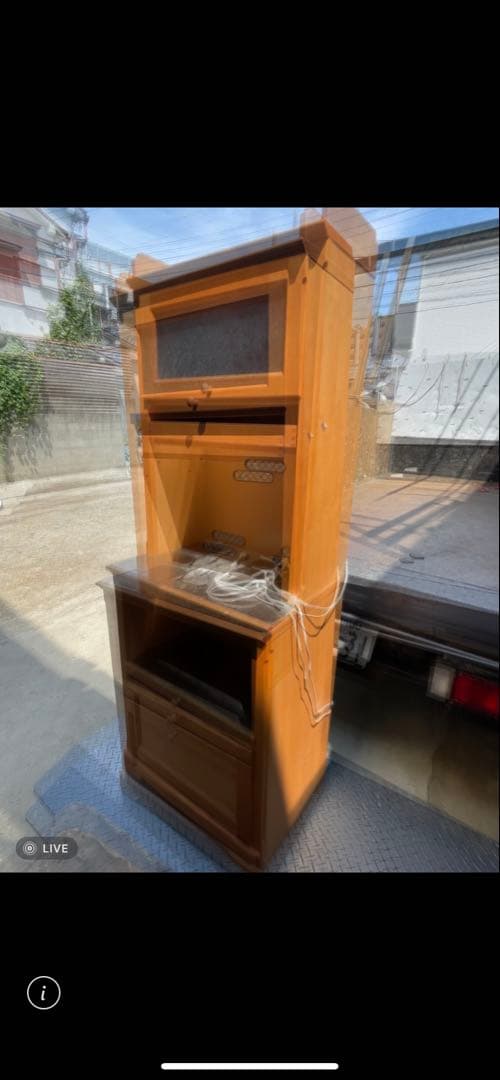 食器棚　キッチンボード　アメリカンカントリー風 大阪引き取り