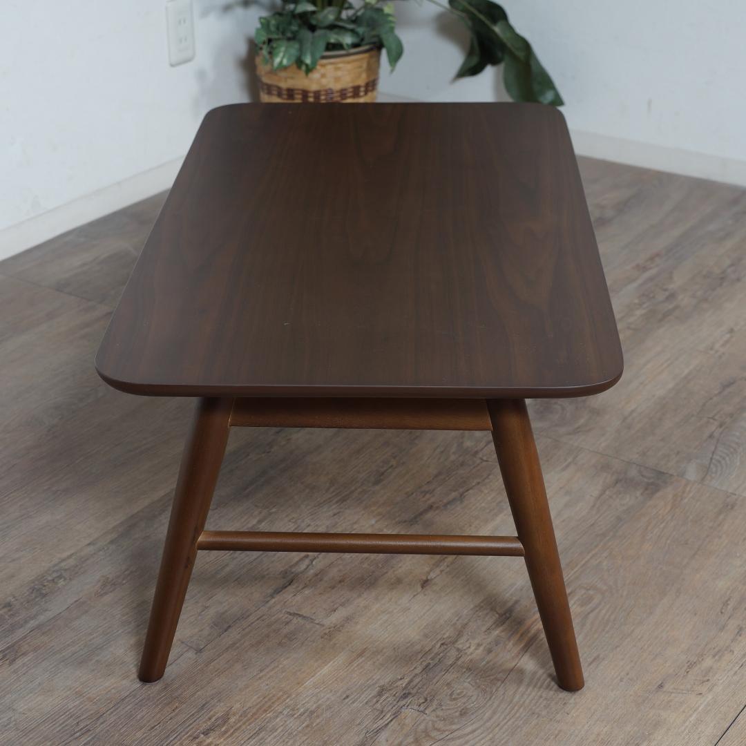 送料無料【新品】天然木 北欧調 折れ脚棚付 テーブル アウトレット