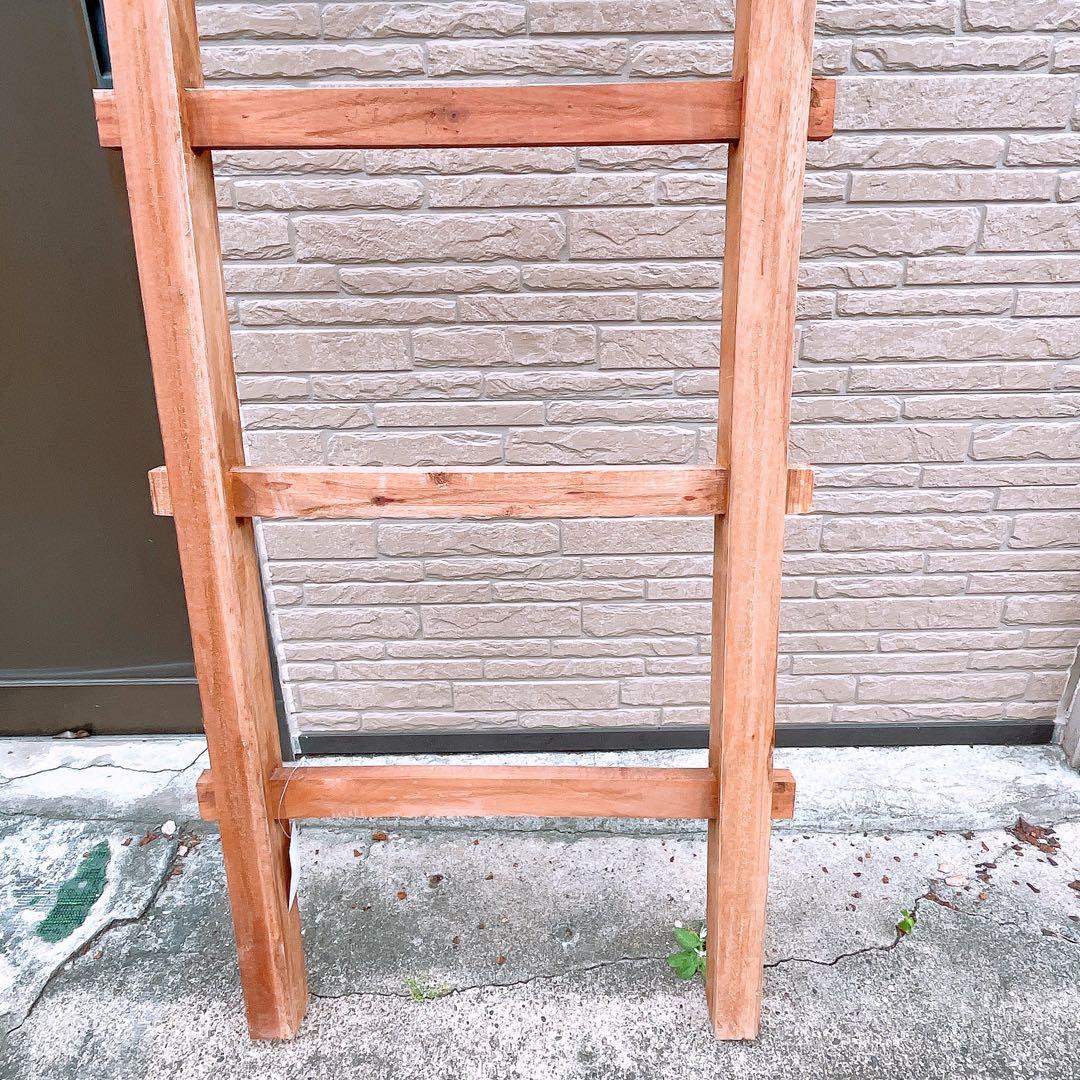②木製 梯子 ハシゴ インテリア 輸入家具