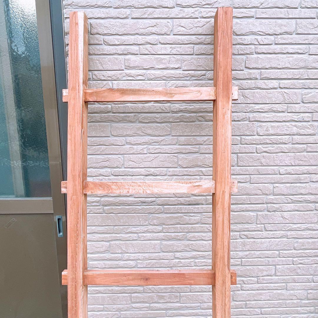 ②木製 梯子 ハシゴ インテリア 輸入家具