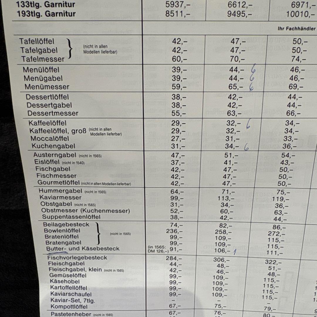 WILKENS カトラリーセット No.948