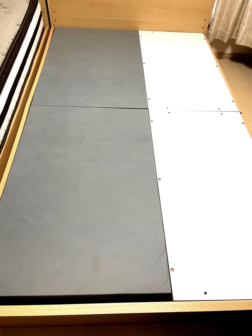 【手渡し】ニトリ　セミダブルベッド　フレームのみ　チェストベッド