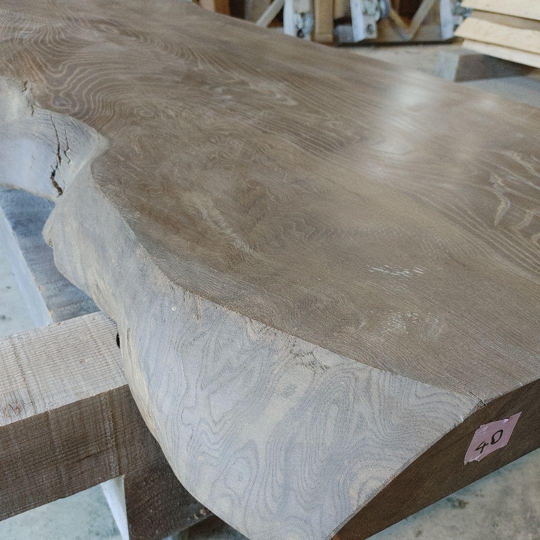 送料込み　一枚板　神代ケヤキ　銘木　無垢材　天板テーブルカウンターDIY番号40