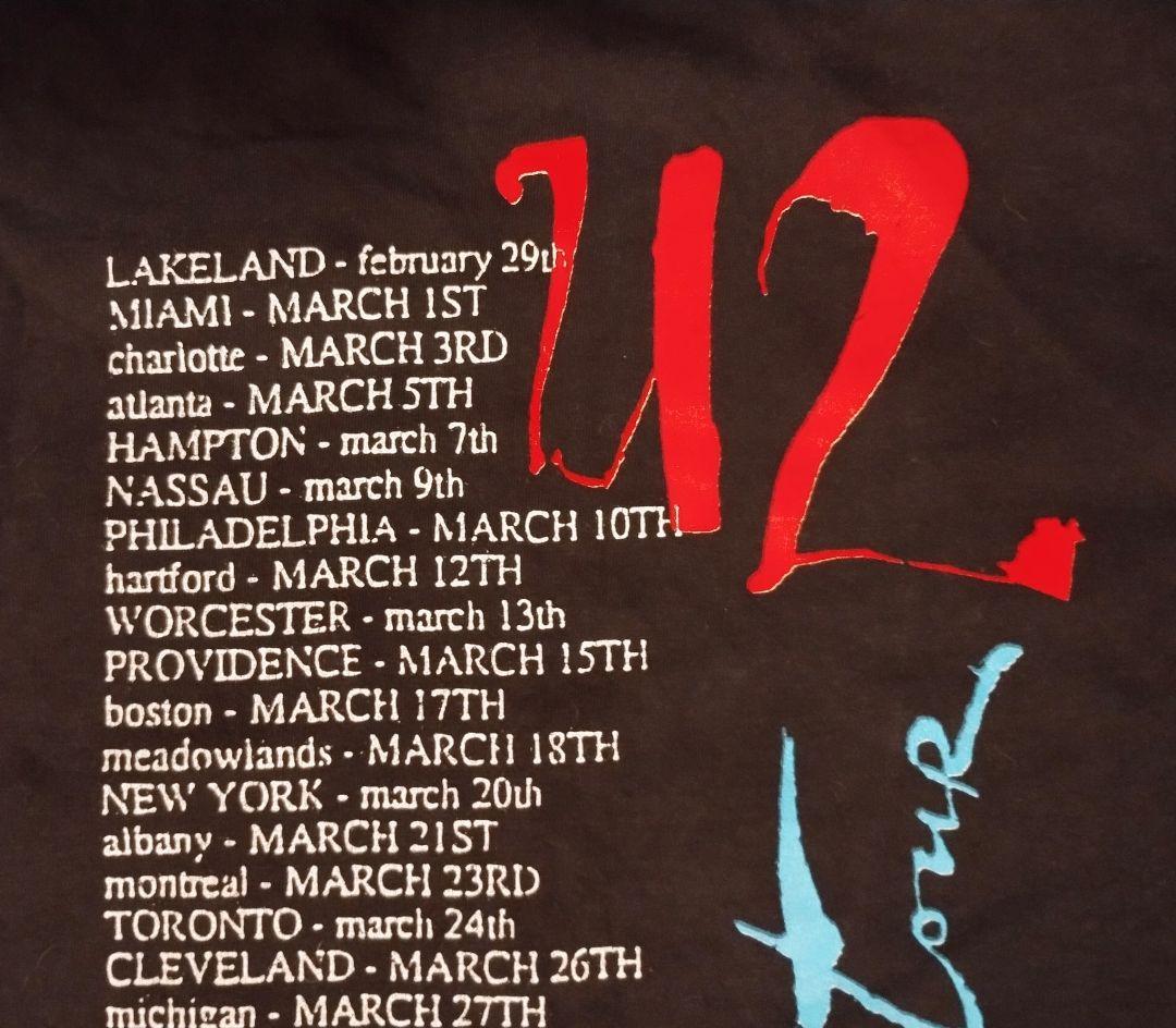 【値下不可】セカオワ深瀬着用 U2 91 ZooTV Tour Tシャツ XL