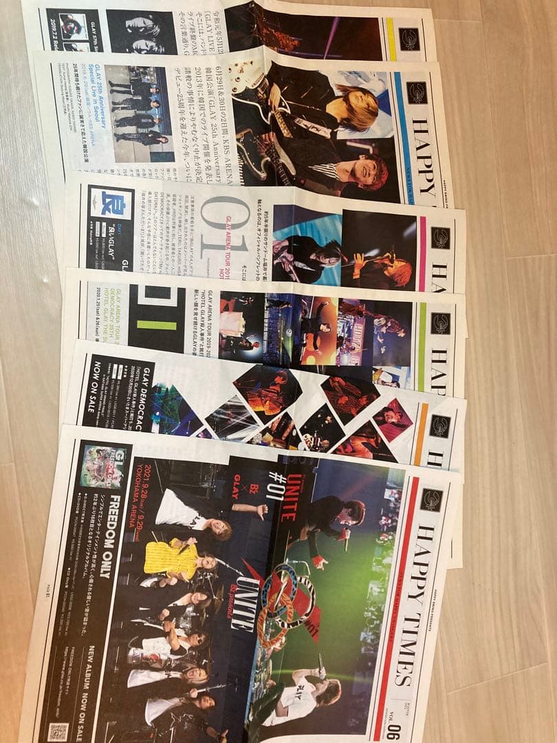 GLAYファンクラブHAPPY SWING会報セット - メルカリ