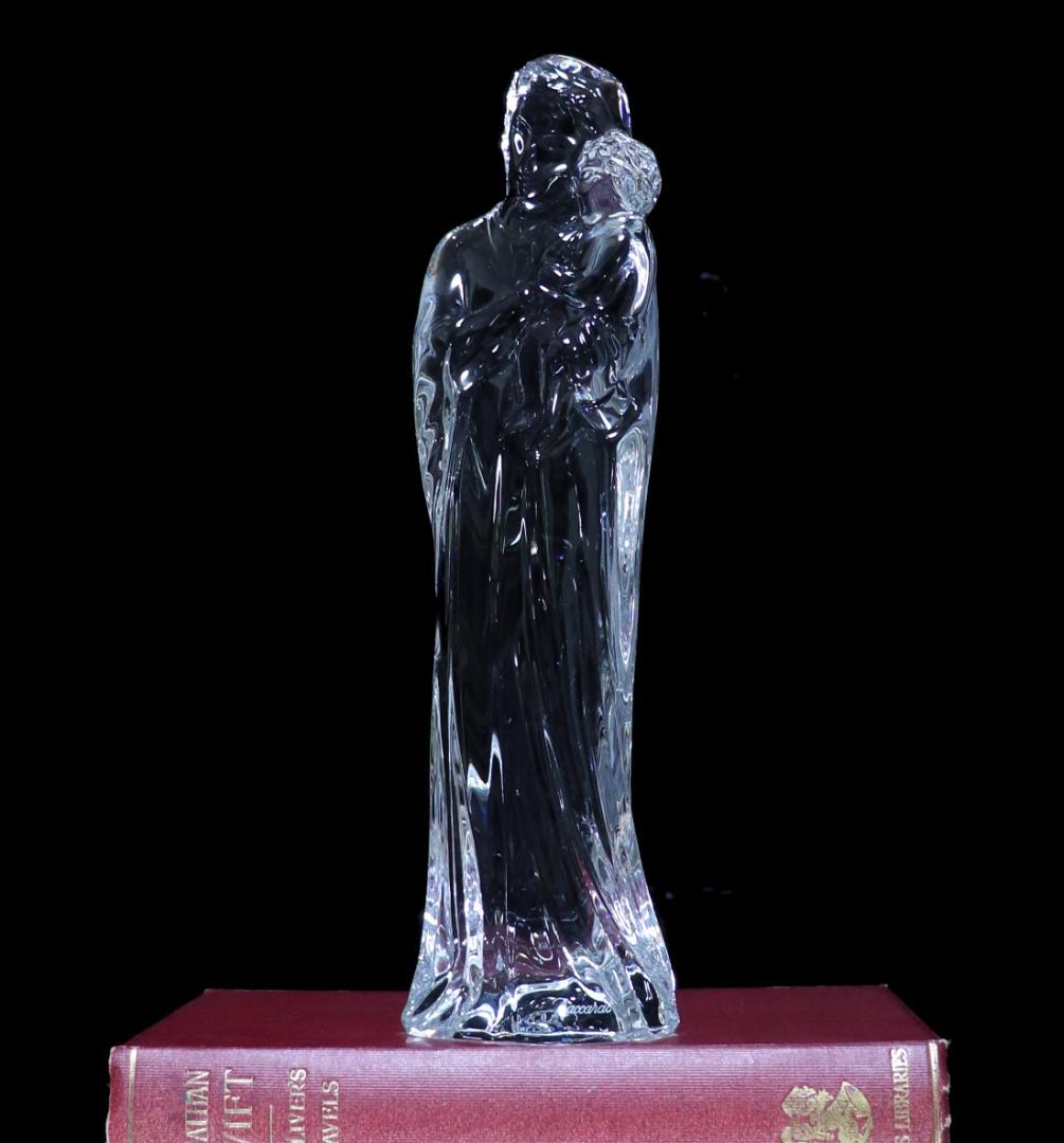 バカラ 美品 大型 フィギュリン 24cm1.1kg ラファエロ 聖母子像 廃版