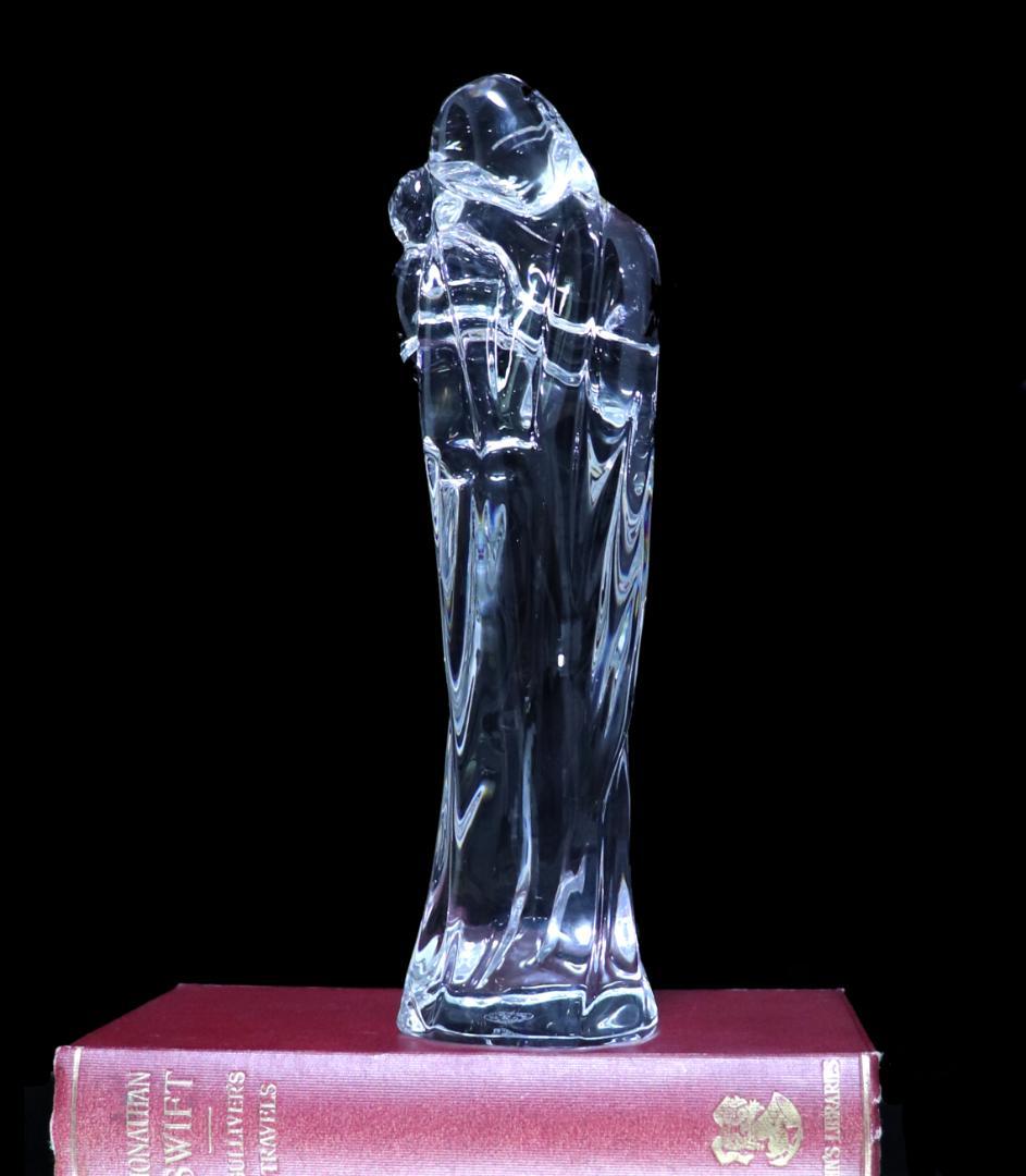 バカラ 美品 大型 フィギュリン 24cm1.1kg ラファエロ 聖母子像 廃版