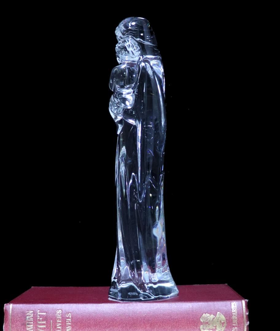 バカラ 美品 大型 フィギュリン 24cm1.1kg ラファエロ 聖母子像 廃版