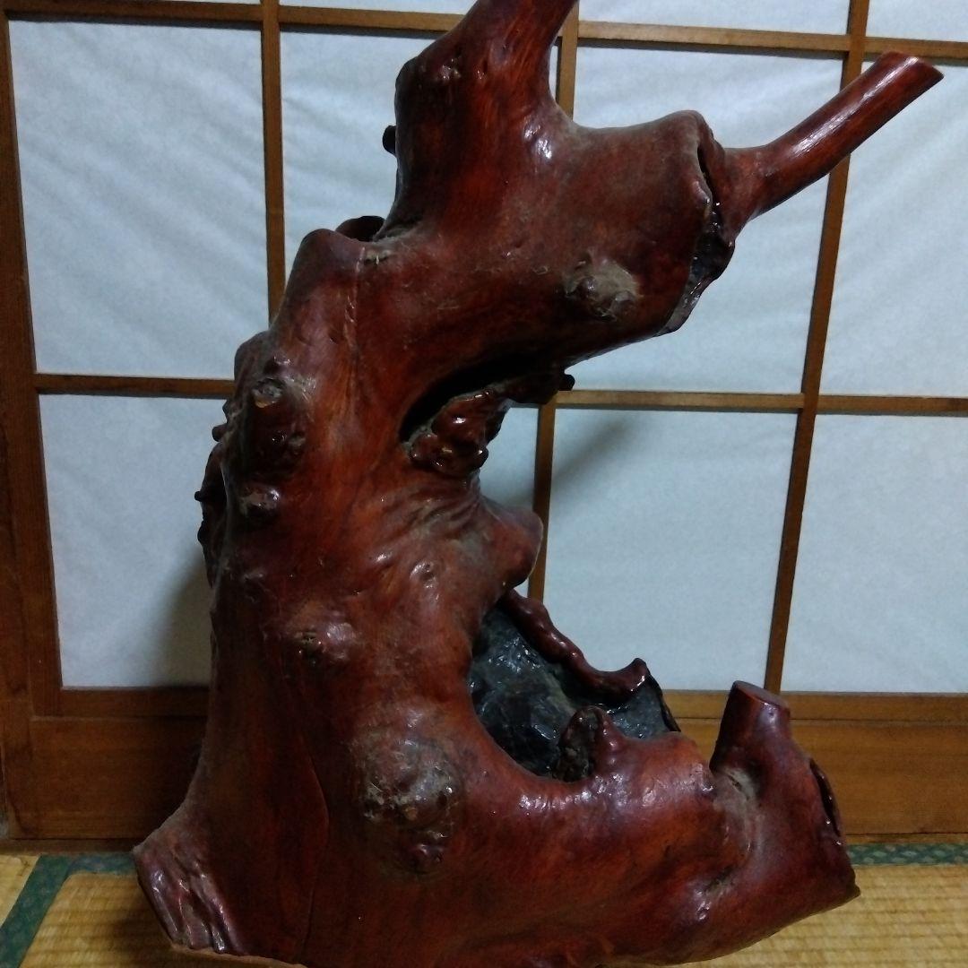 骨董品 木の置物 オブジェ インテリア 天然木 - メルカリ