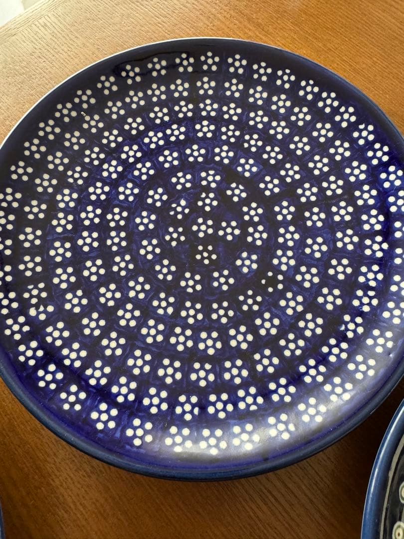 ポーリッシュポタリー19cm皿　4枚セット