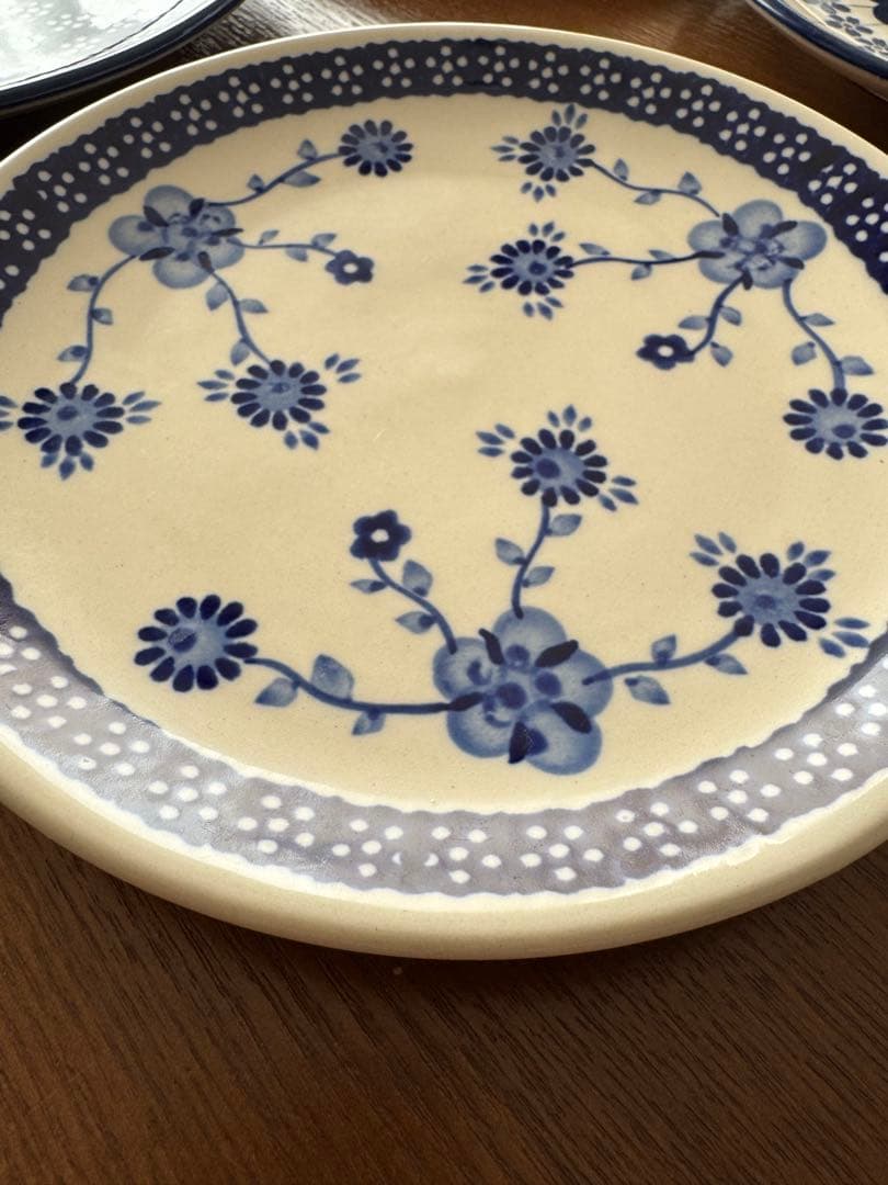 ポーリッシュポタリー19cm皿　4枚セット