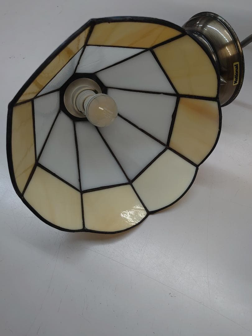 中古　アンティーク　レトロ　シャンデリア　オパールセントガラス　松下電工