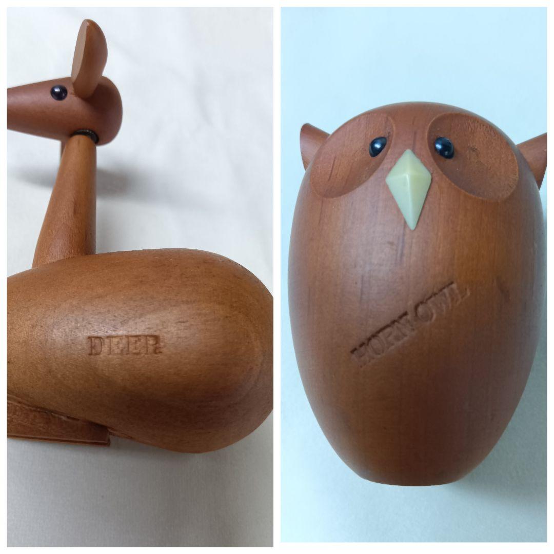 ロイヤルペット　千趣会　19体　北欧風　木彫り動物　置物　インテリアオブジェ