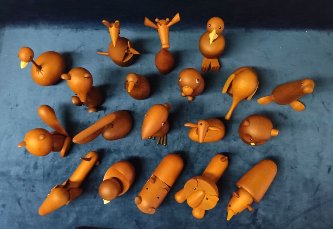 ロイヤルペット　千趣会　19体　北欧風　木彫り動物　置物　インテリアオブジェ