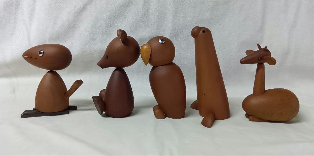 ロイヤルペット　千趣会　19体　北欧風　木彫り動物　置物　インテリアオブジェ