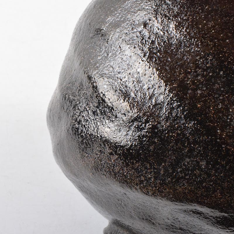 茶道具 楽吉左衛門 黒楽茶碗 在銘 V R6277 - メルカリ