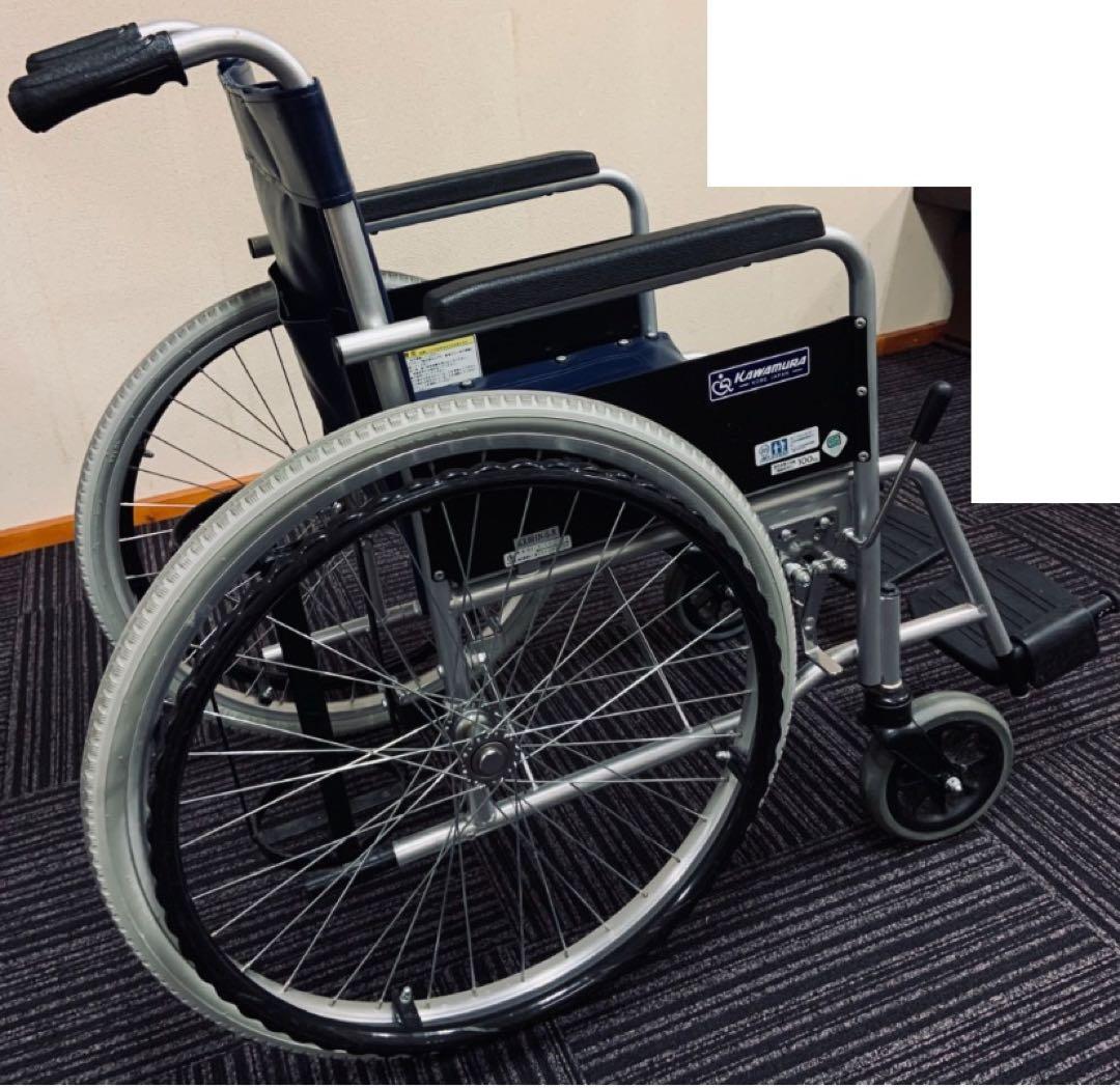 病院・施設で定番のスチール製車いす KR801Nソリッド[高床]