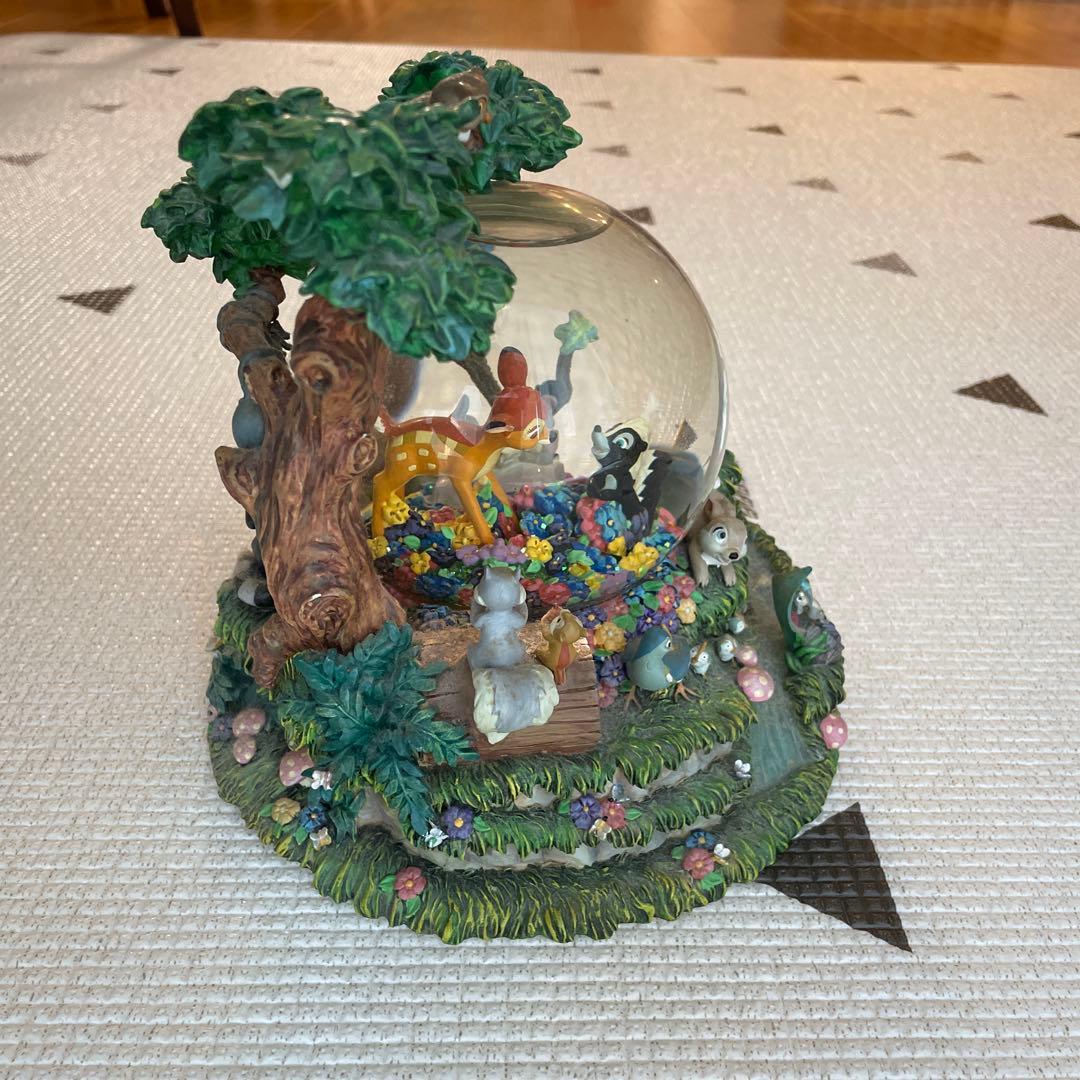バンビ　スノードーム　オルゴール　ディズニー
