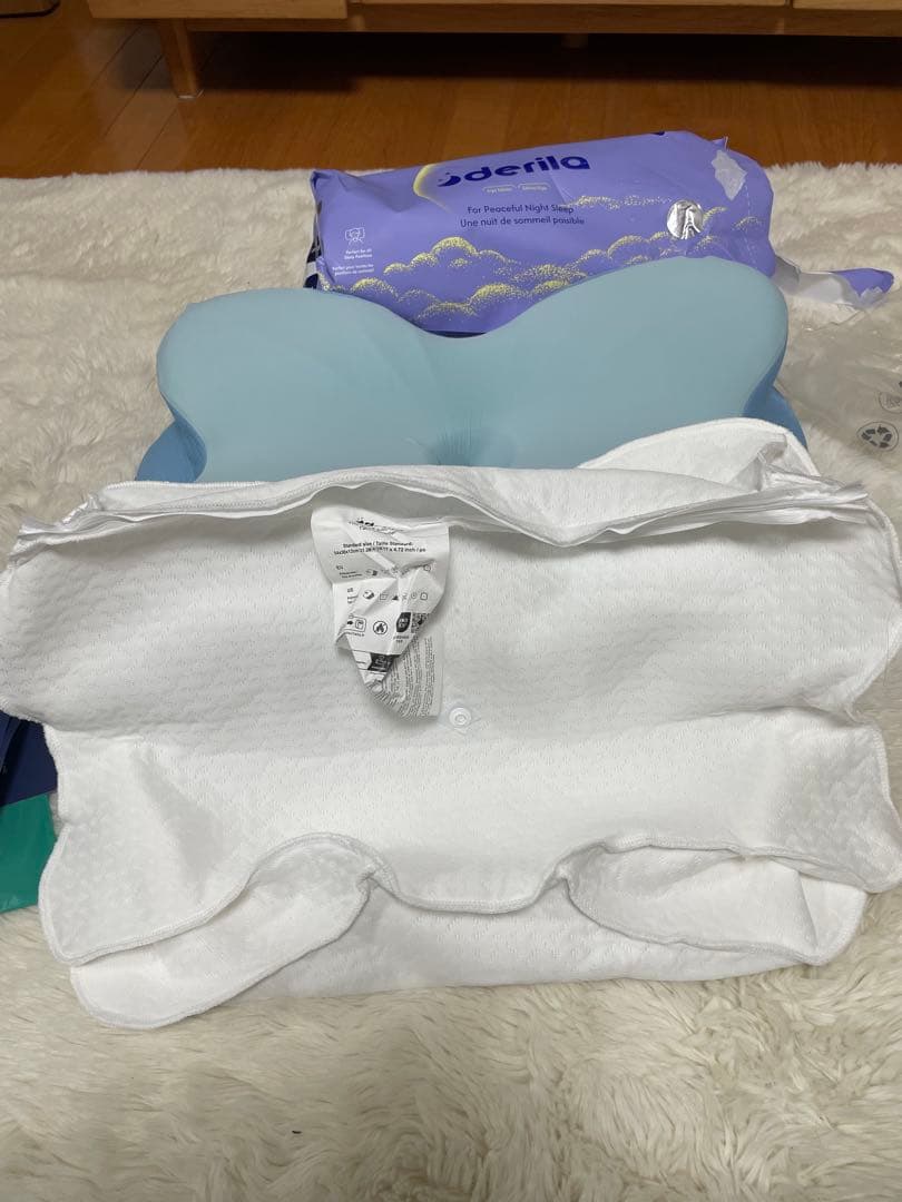 デリラ　エルゴ枕　枕カバー付き