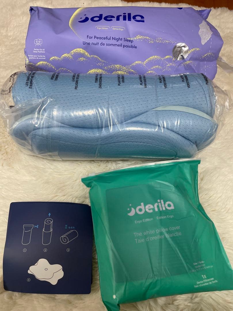デリラ　エルゴ枕　枕カバー付き