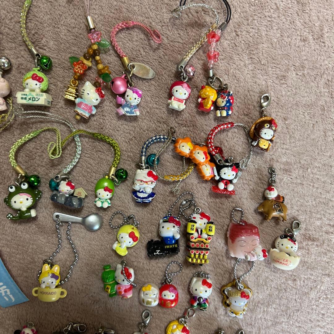 ご当地キティ　ストラップ　ファスナーマスコット45点セット
