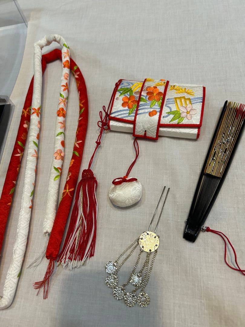 七五三用赤白装飾品セット