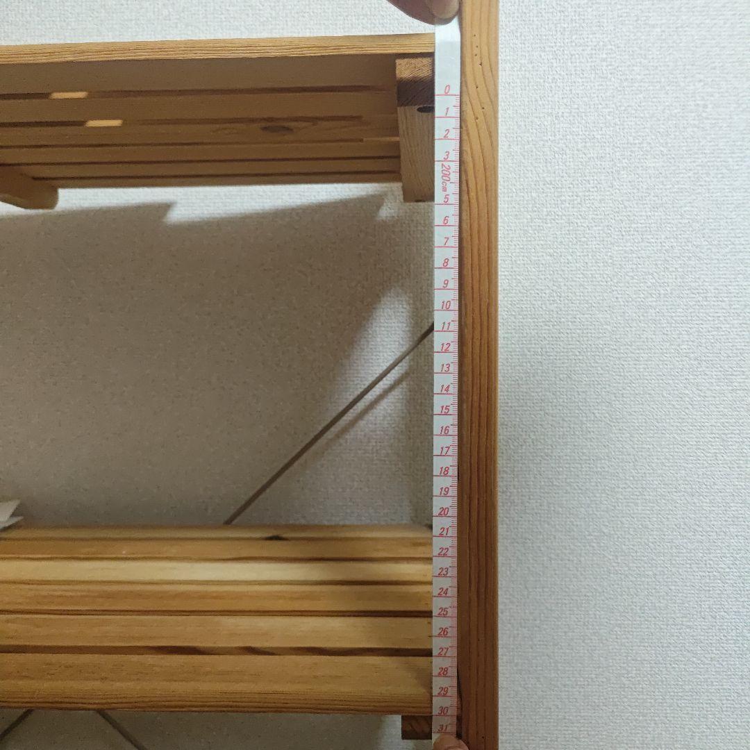 大阪・手渡希望】無印良品 パイン材ユニットシェルフ 4段 オープン