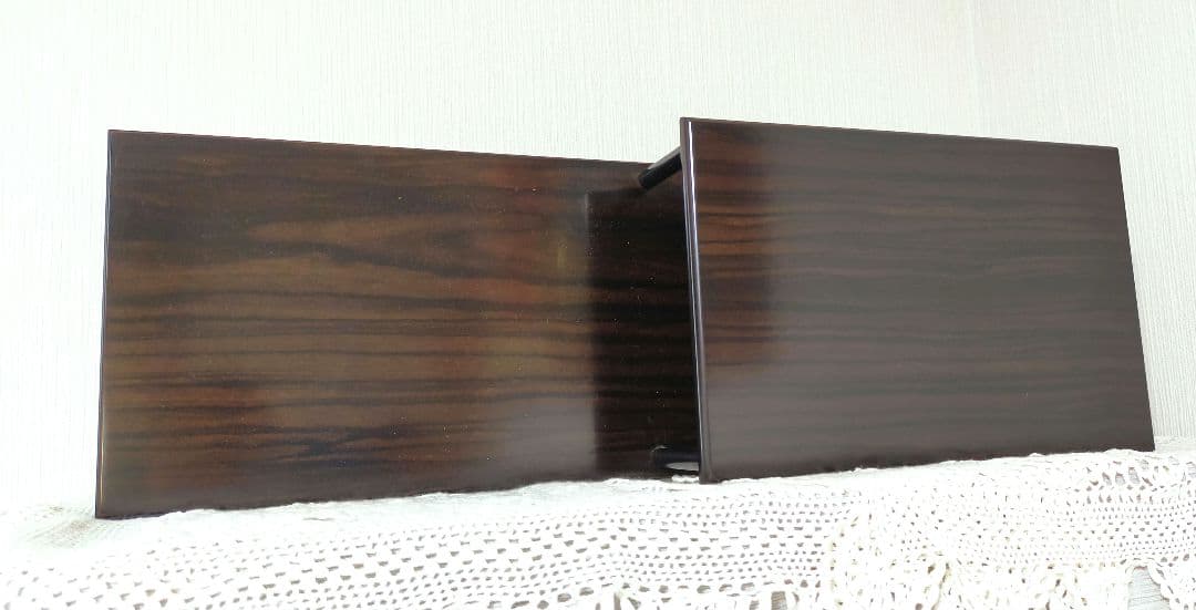 セール✨高級唐木 飾り棚 銘木黒丹 黒檀 未使用美品