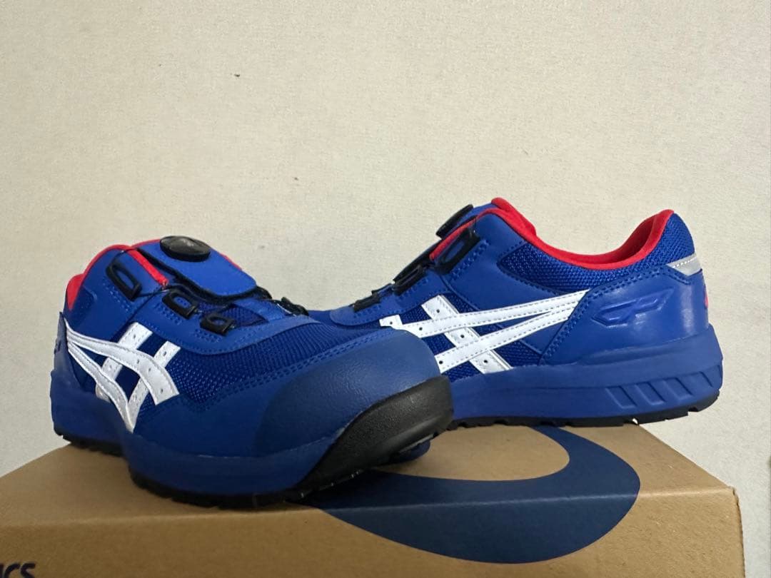 アシックス　asics ウィンジョブCP209 青×白×赤　26,5cm 新品