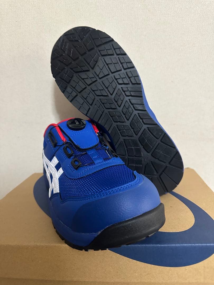 アシックス　asics ウィンジョブCP209 青×白×赤　26,5cm 新品