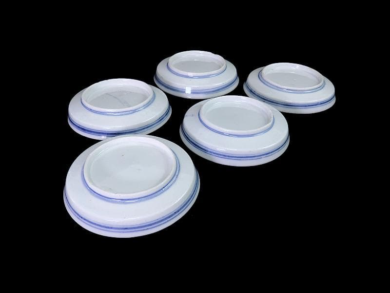 古伊万里 色絵 垣根に椿の図 4寸皿 5枚 F018AS-fbrn - メルカリ