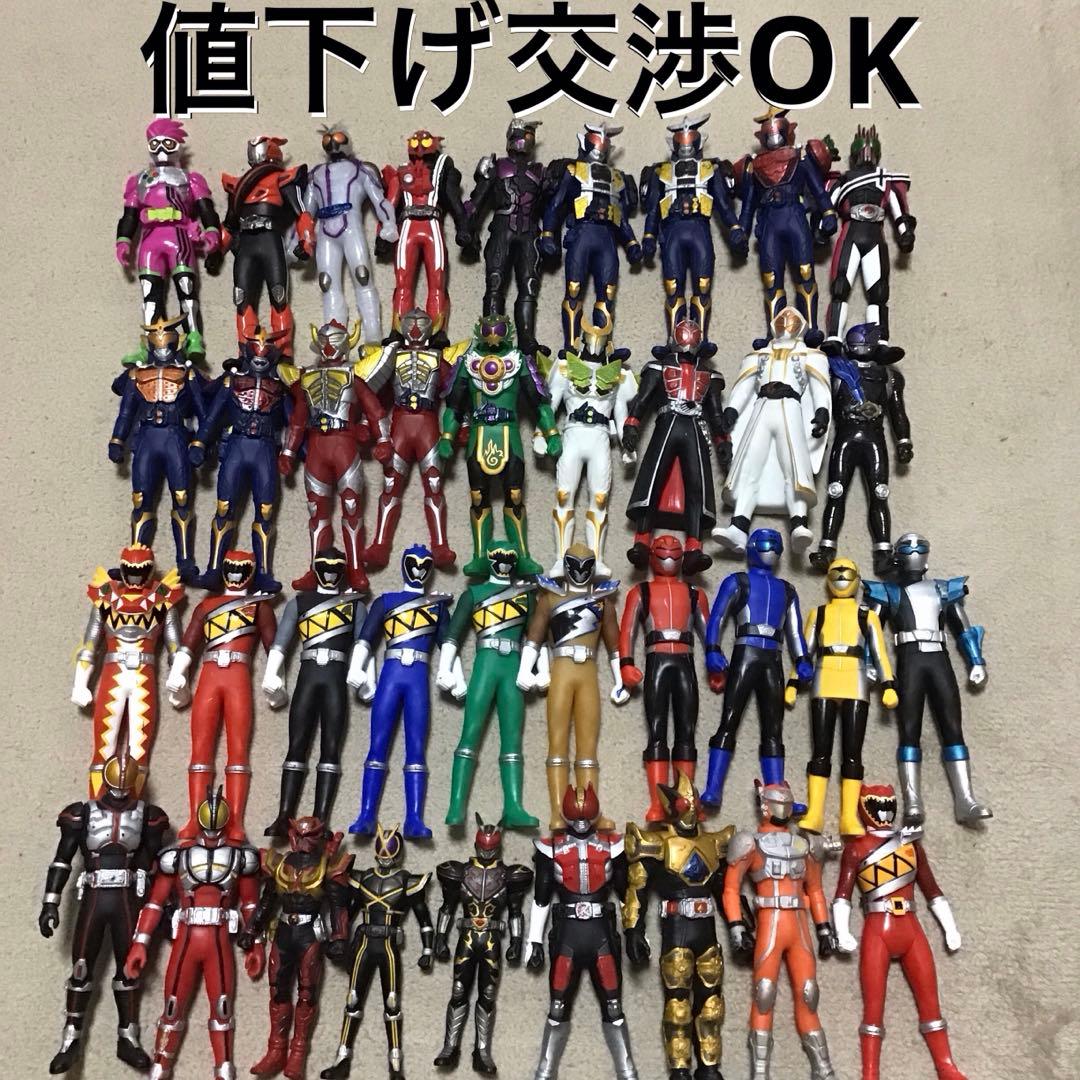 仮面ライダー スーパー戦隊 ソフビ まとめ売り - メルカリ