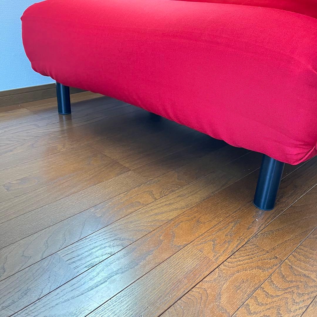 藤井家具 ビータアクティブ ソファベッド レッド 赤 キャスター付