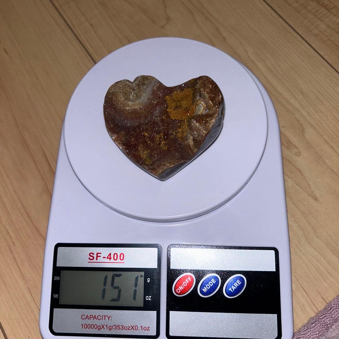 サードニクス 原石 シュガー ハート 天然石 レア
