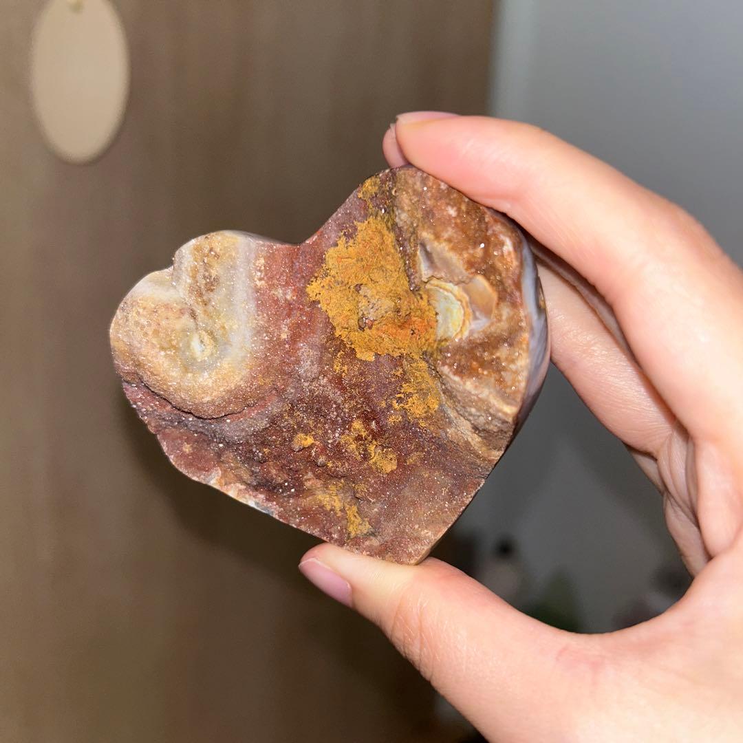 サードニクス 原石 シュガー ハート 天然石 レア