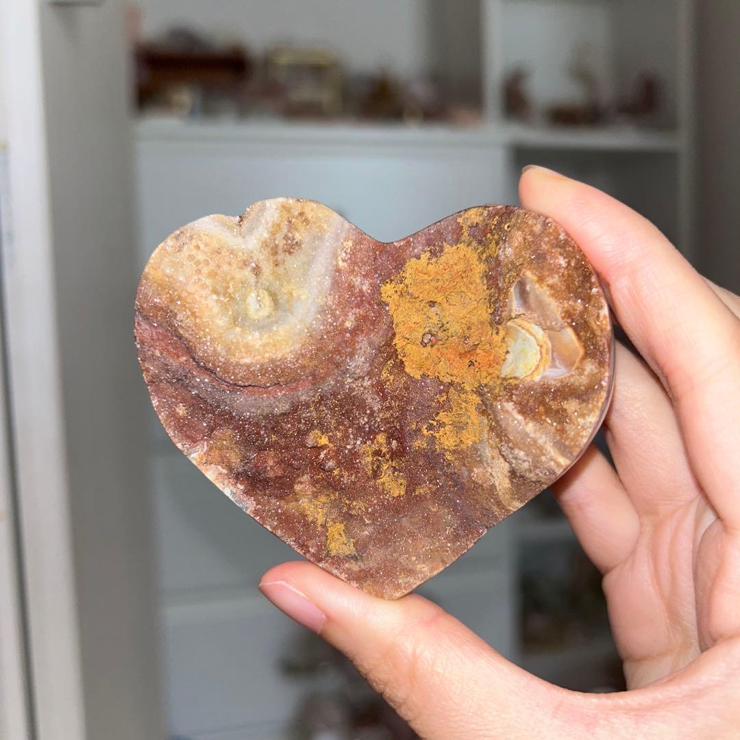 サードニクス 原石 シュガー ハート 天然石 レア