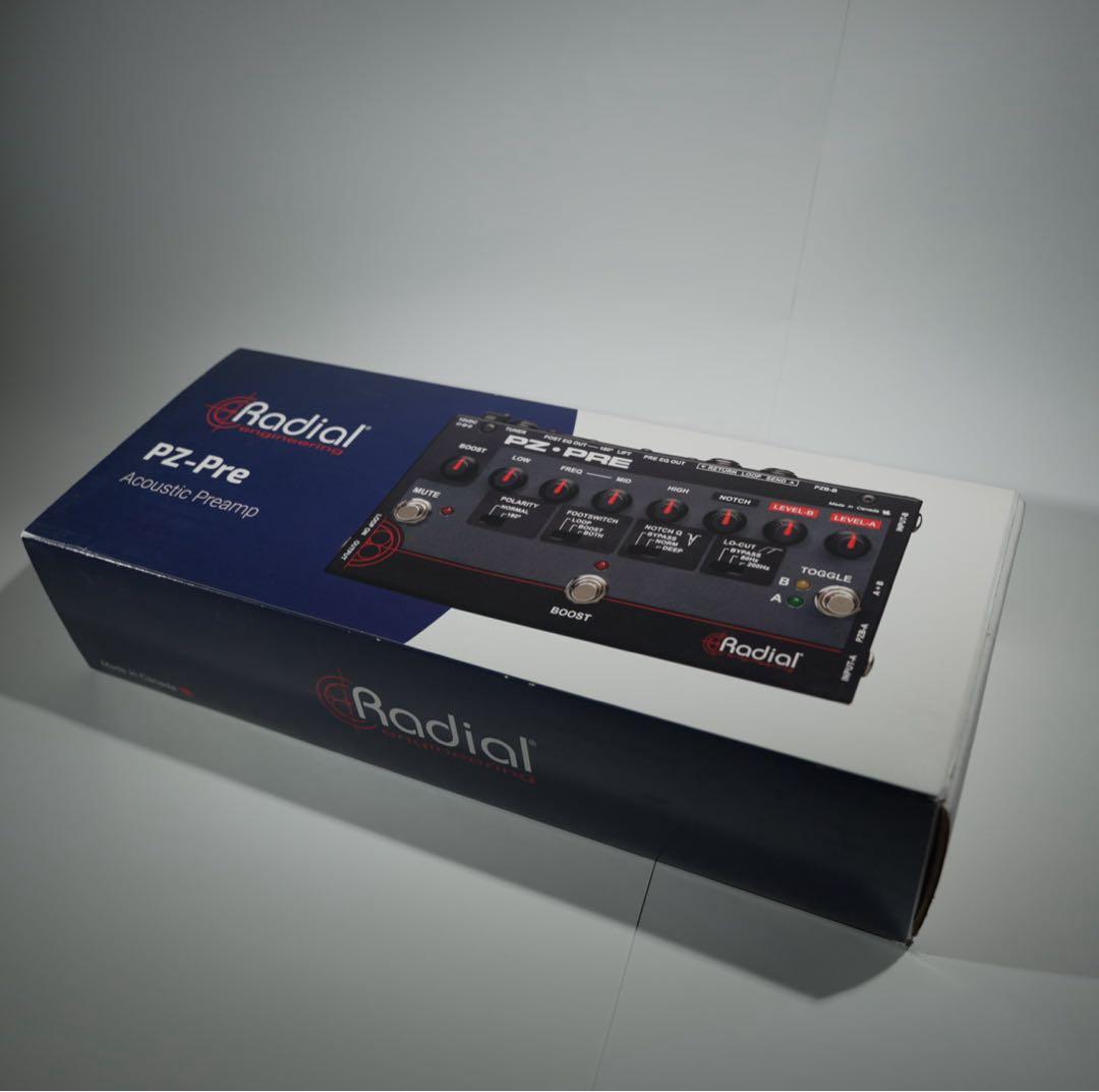Radial PZ-Preアコースティック用プリアンプ／DI（美品・付属品完備）