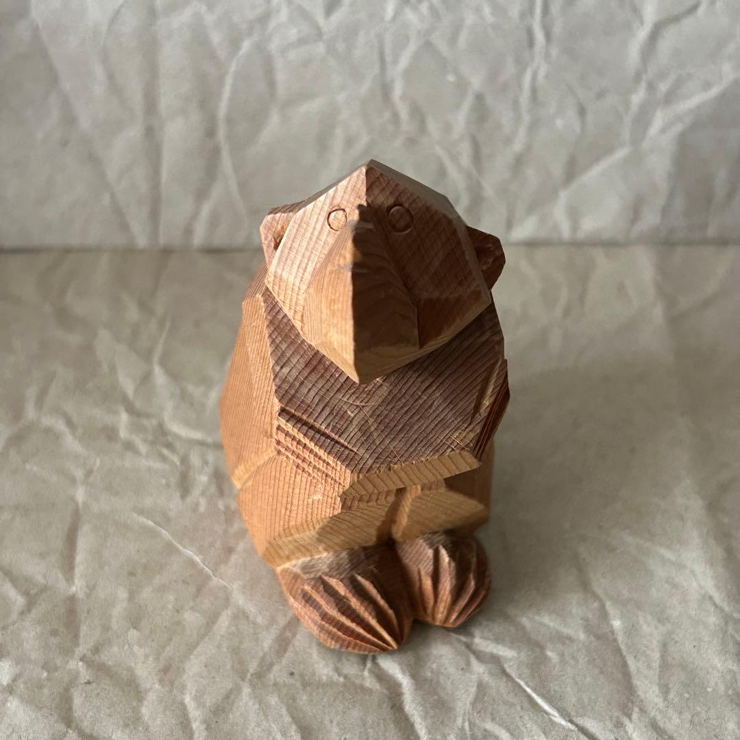 根本勲　根本土龍　木彫りの猿