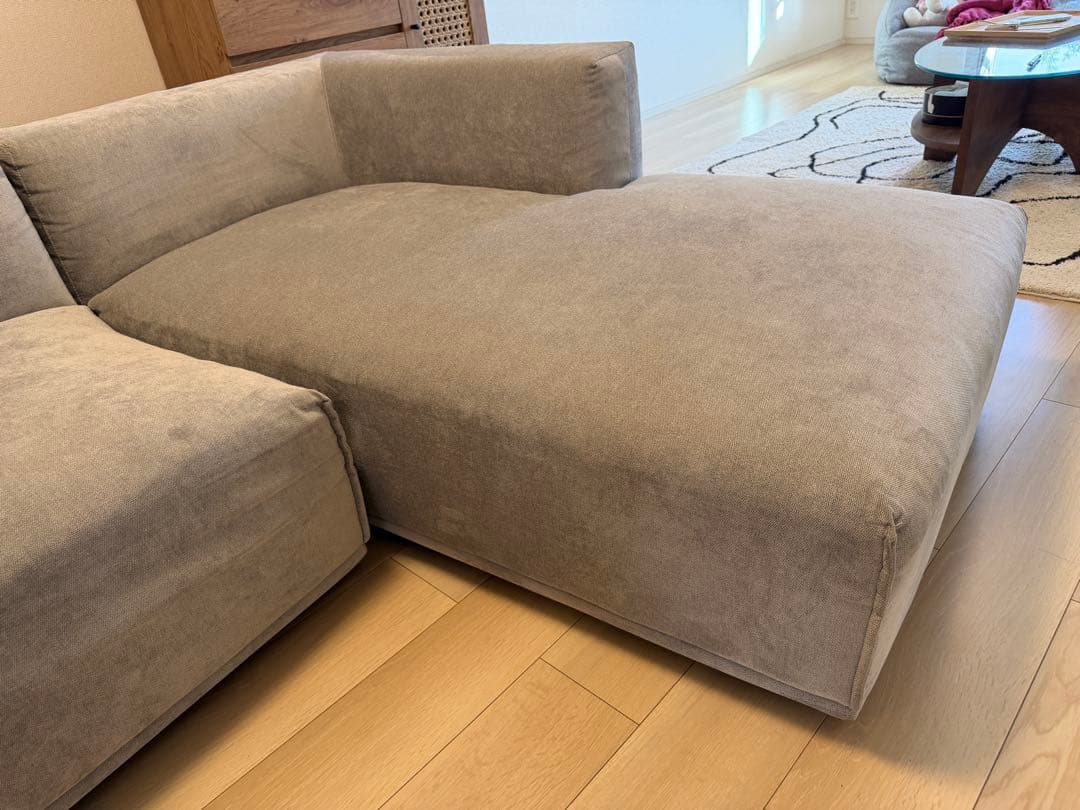 ①Francfranc フランフラン メーネ ソファ カウチ Ｌ／Ｒ